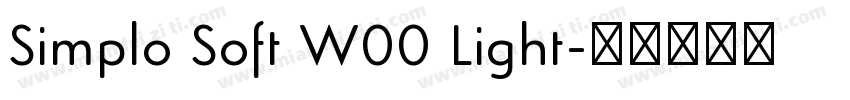 Simplo Soft W00 Light字体转换